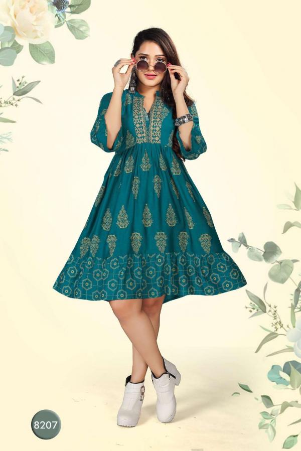 Beauty Queen Vihana 1 Rayon Fancy Western Shorty Kurti Collection